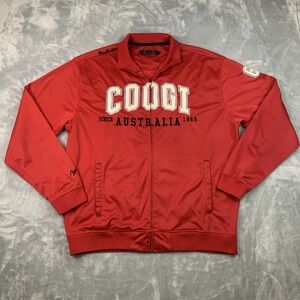 Vintage Coogi Australia Jacket Men's XL Red Zip Embroidered Logo